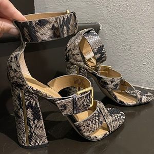 Calvin Klein Snake Skin Heel